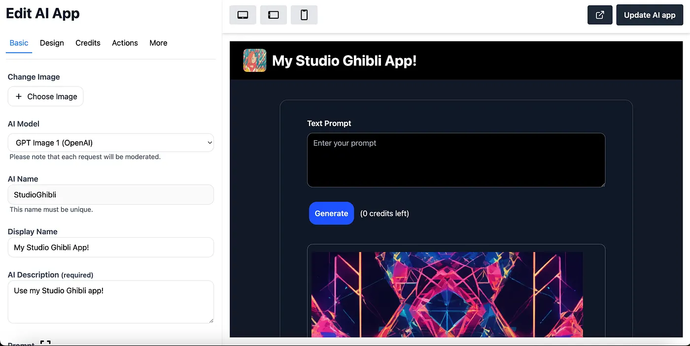 GPT-4o Image Generation App