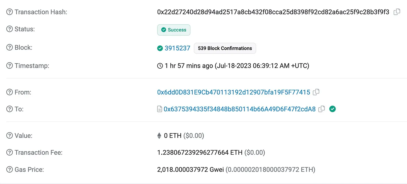 High gas fees on the A3 Testnet