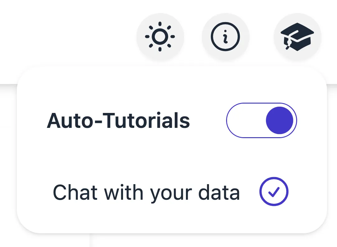 Screenshot of new icons