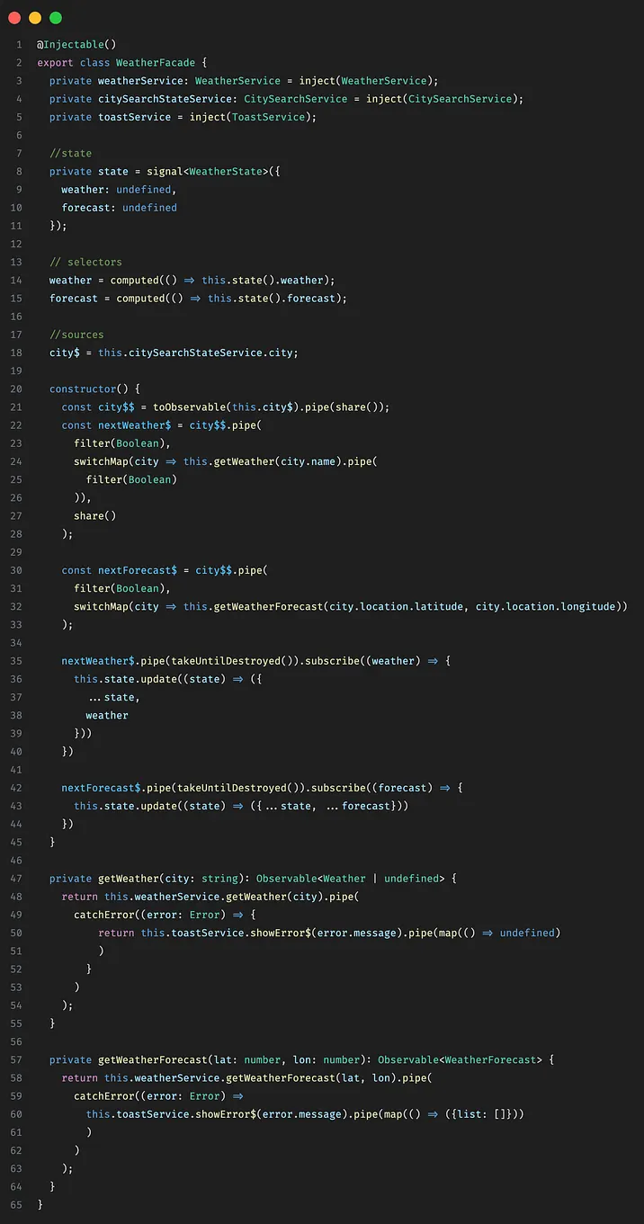Weather + Forecast implementation