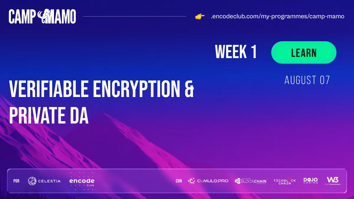 VE & PDA: Celestia Verifiable Encryption & Private DA