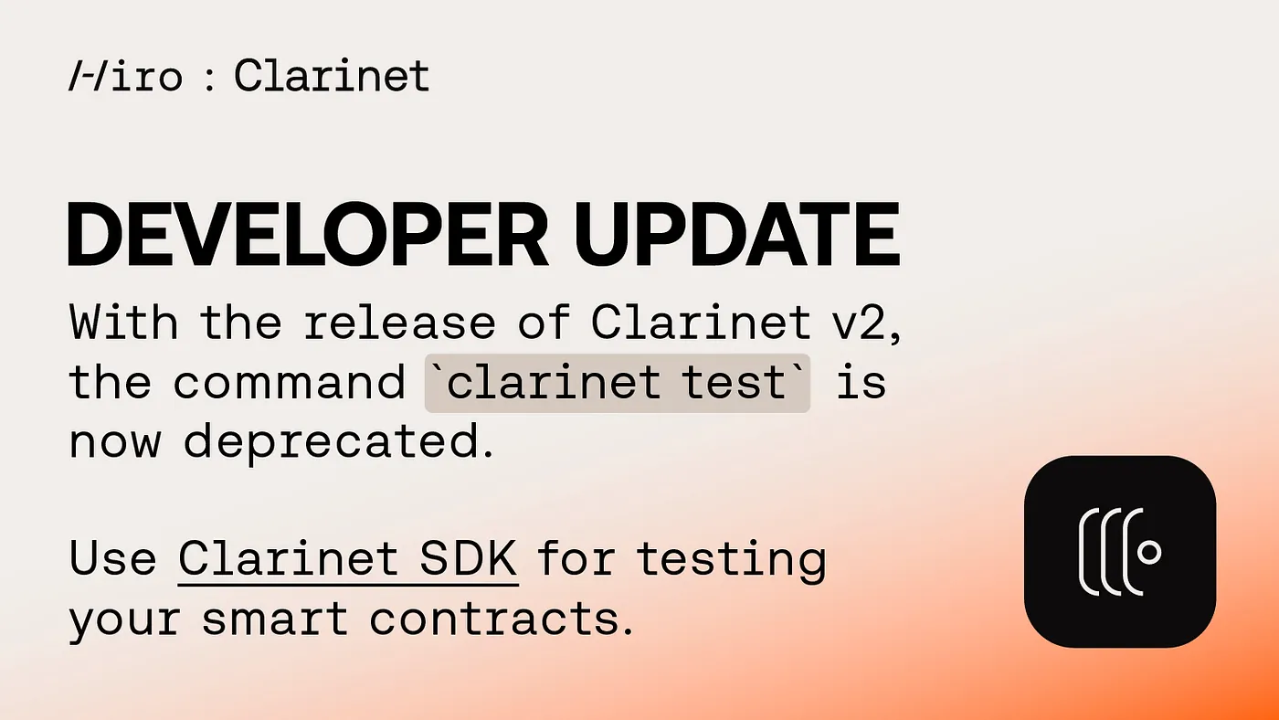 클래리티(Clarity) 스마트 컨트랙트 개발을 위한 CLI 패키지… | by Logan Lee | 스택스 한국 블로그 | Nov, 2023 | Medium 클라리넷 v2.... 