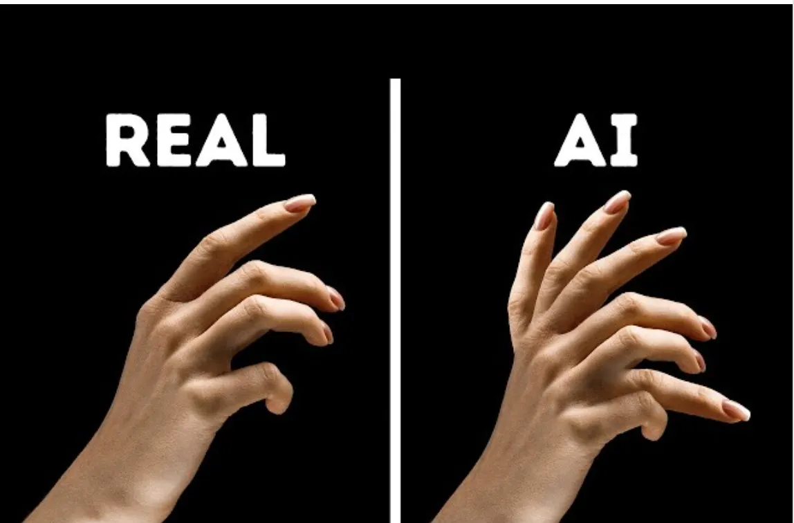 DALL-E generated hand with six fingers