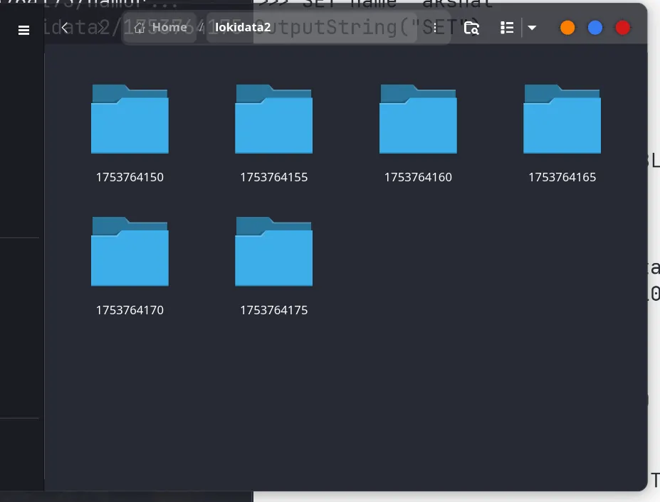 Snapshots of LokiKV — 5 second interval