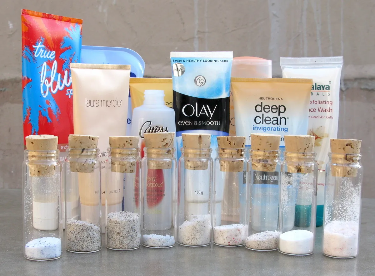 Products with microbeads in them.