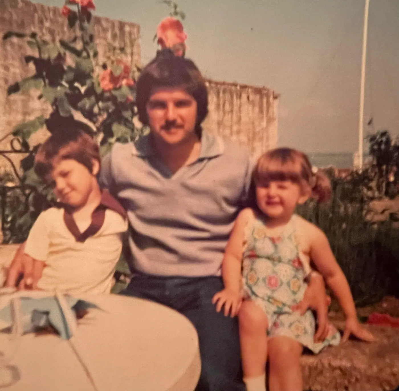 Sarah with Paul and their dad