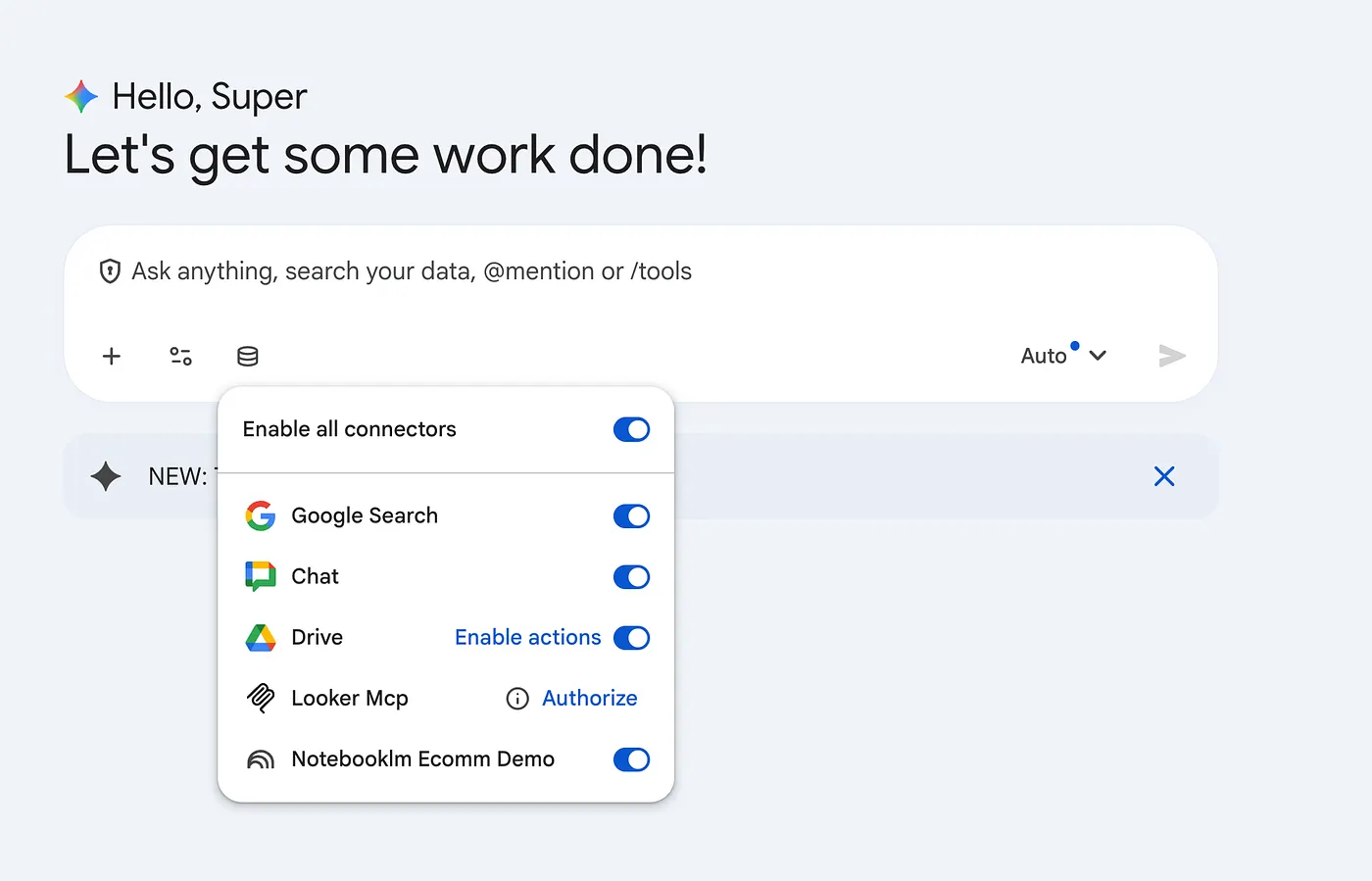 Finalizing Connector Authorization in Gemini Enterprise