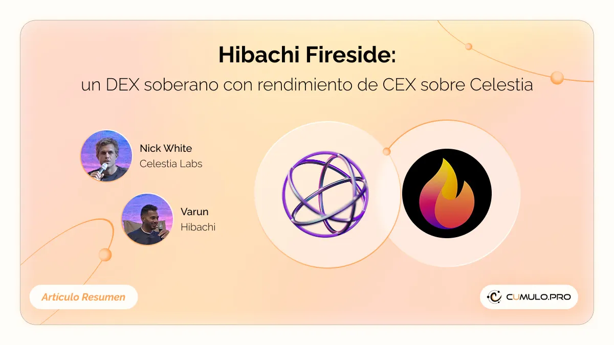 Hibachi Fireside: un DEX soberano con rendimiento de CEX sobre Celestia