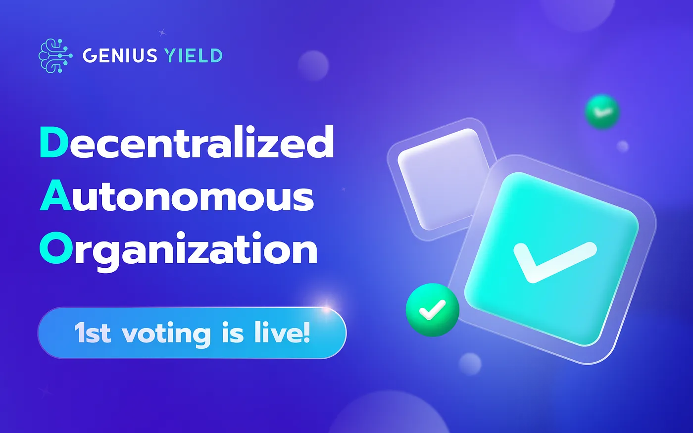 Genius Yield’s DAO is live!