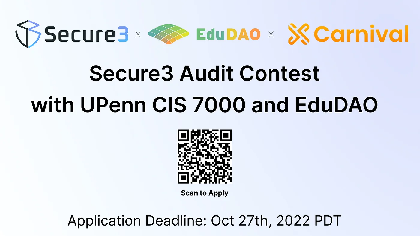 Secure3 incorporates its Audit Contest to blockchain security course in University of Pennsylvania
