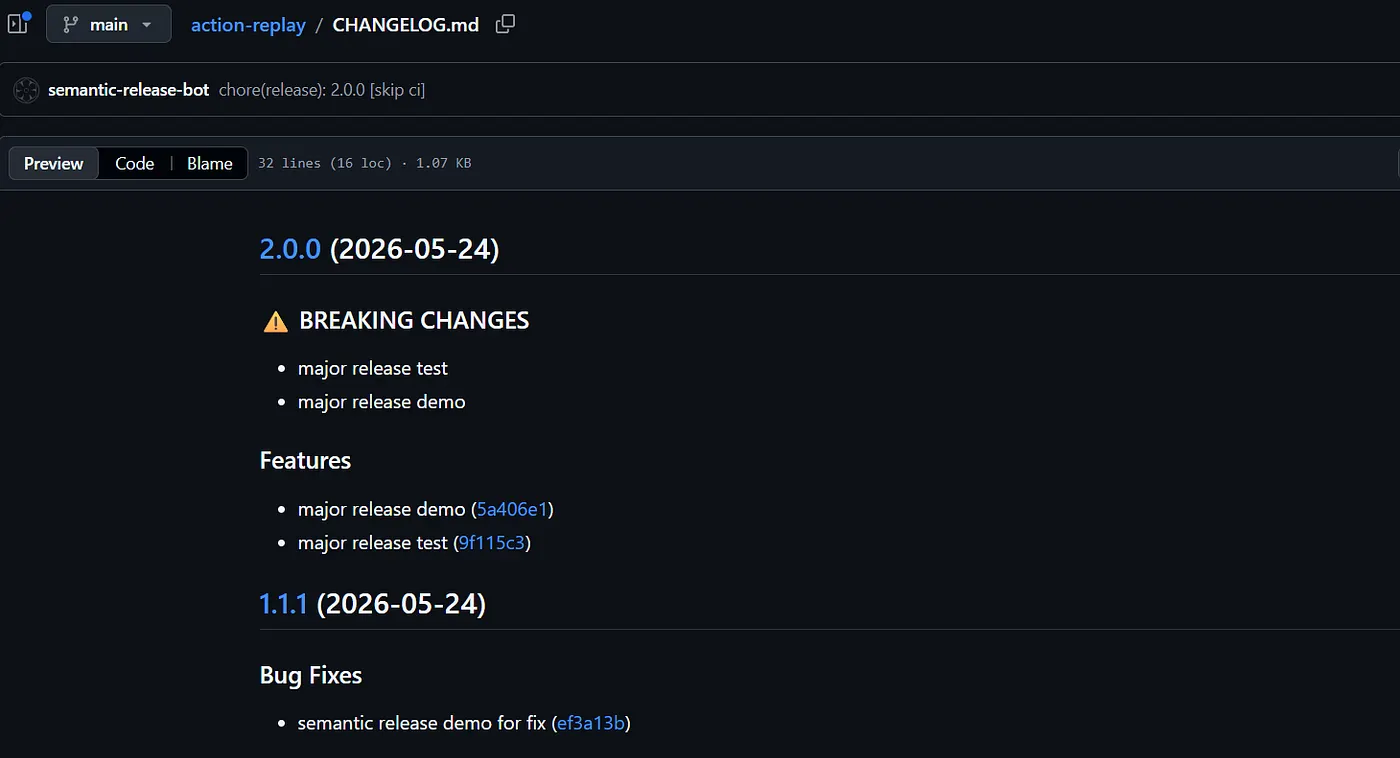 changelog