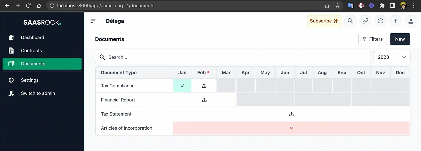 Documents Index View