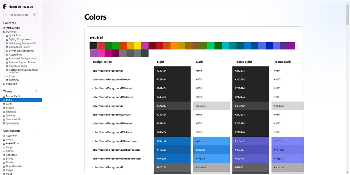 Fluent Ui React v9