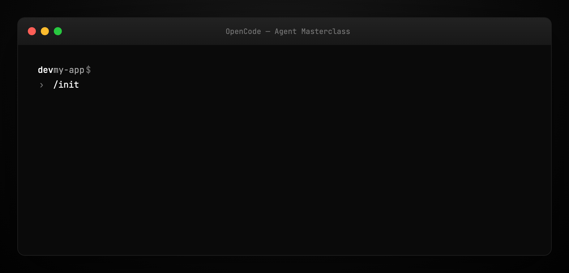 /init 创建 AGENTS.md 的示意图。