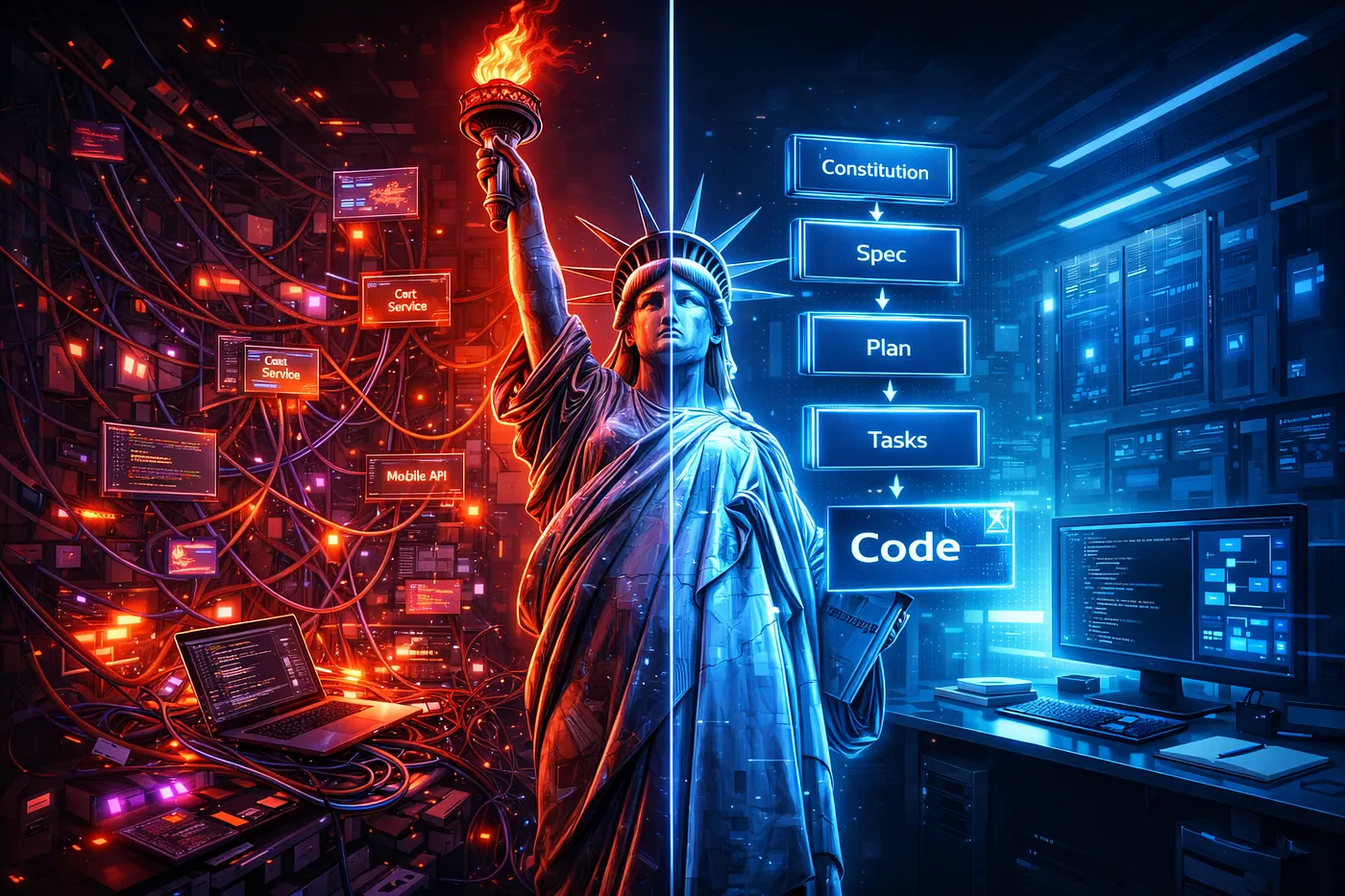 SDD ve Vibe Coding görseli