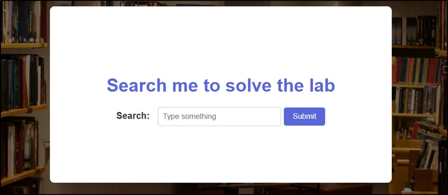 Webpage of the challange