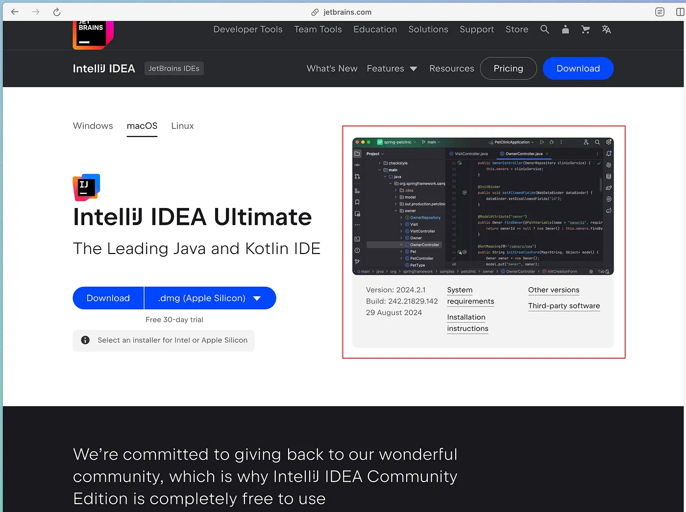 IntelliJ IDEA: system requirements and installation instructions