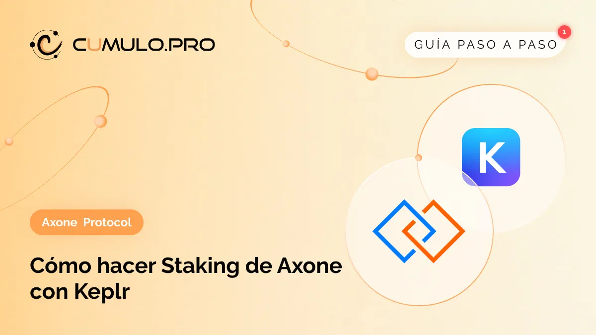 Cómo hacer staking de Axone con Keplr