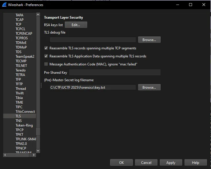 TLS Settings