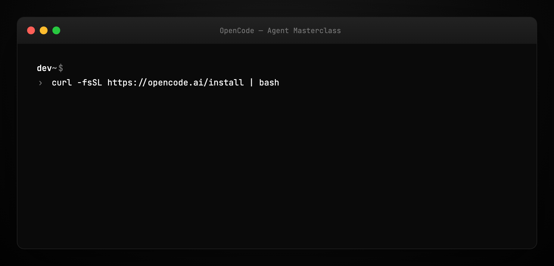 OpenCode 配置 provider 的示意图。