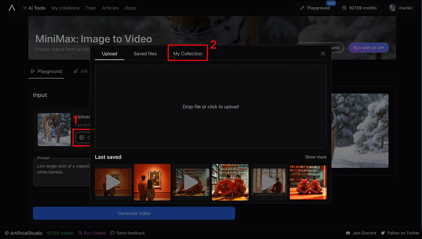 minimax image to video artificial studio create music video with AI