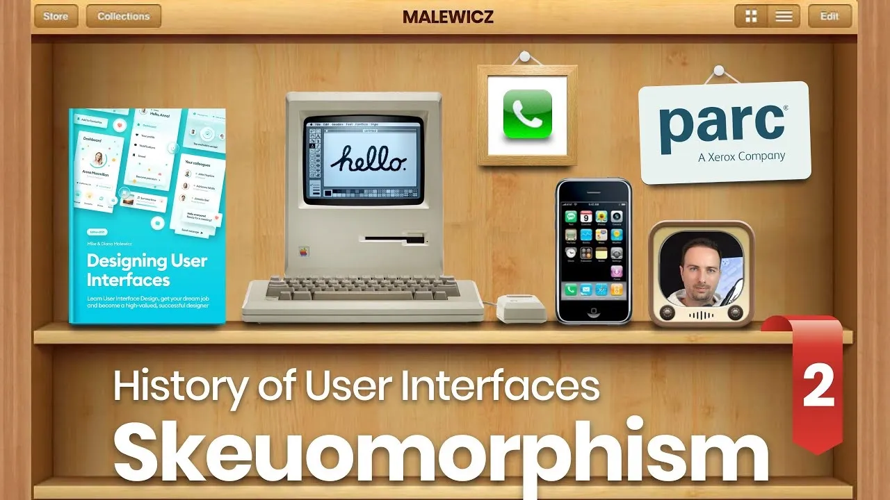 V1 version of Skeuomorphism from 2007 and up