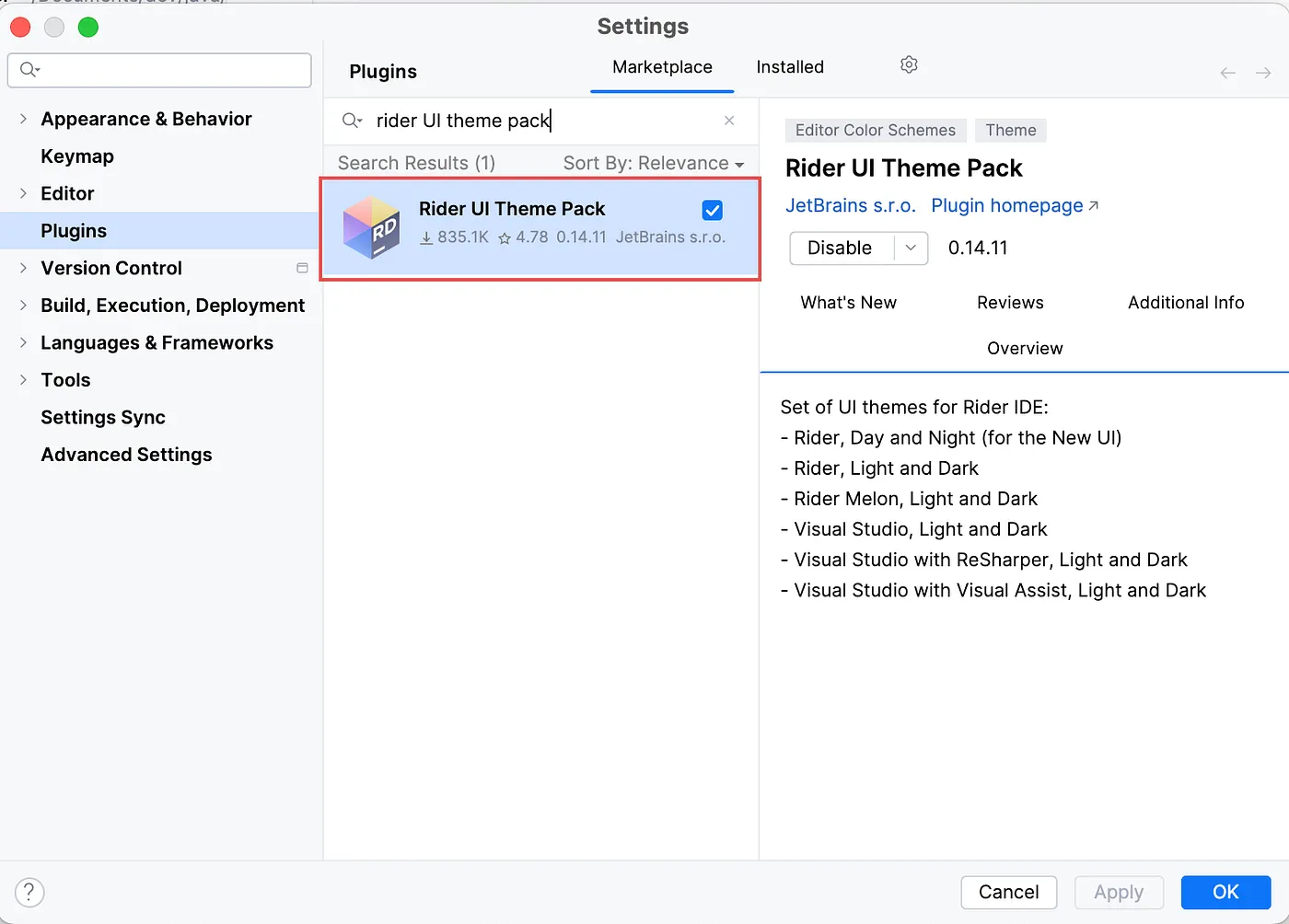 Recommended theme: Rider UI Theme Pack