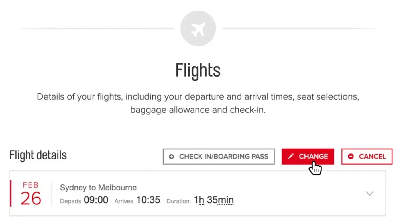 See those CHANGE and CANCEL buttons? That’s hypermedia