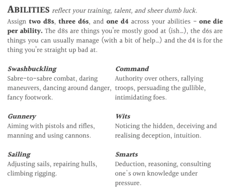 Pirates don't need Charisma, obviously