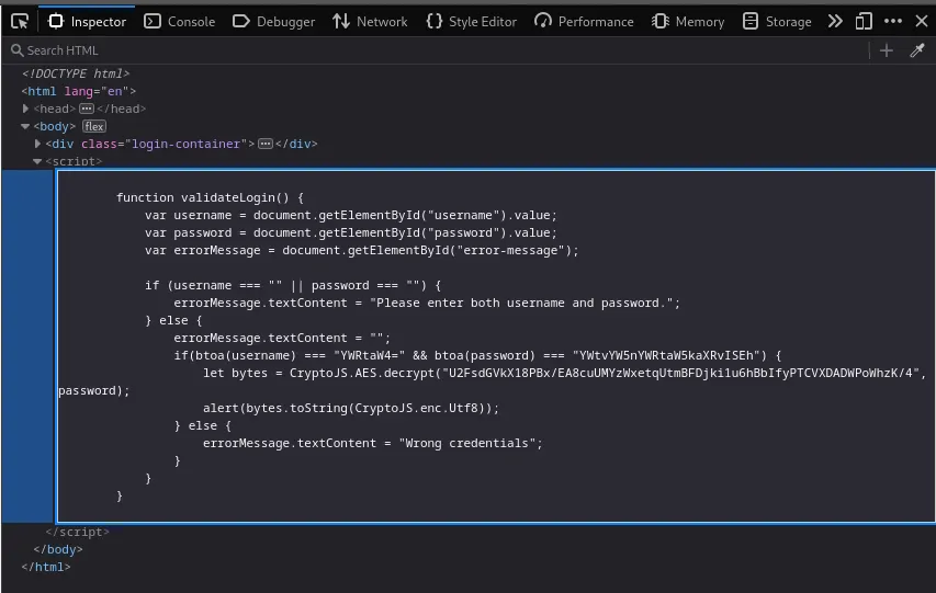 JavaScript authentication mechanism