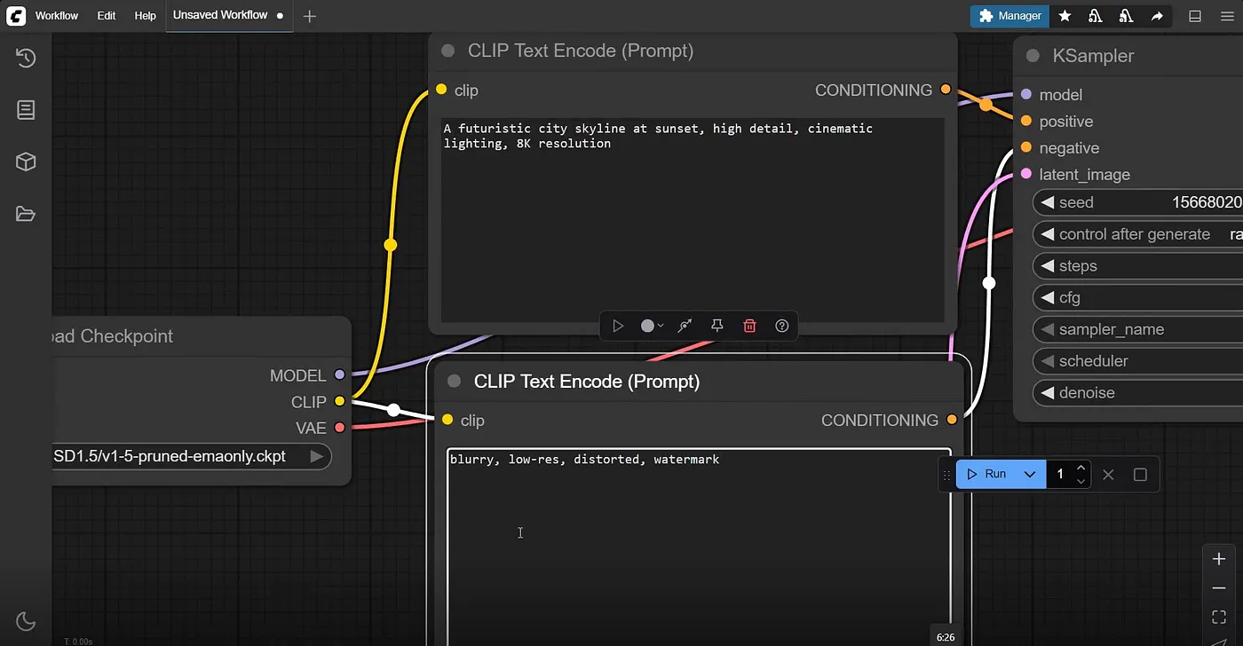 Add a negative prompt