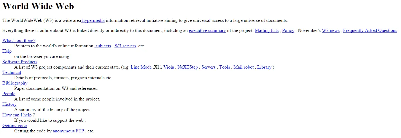 First website