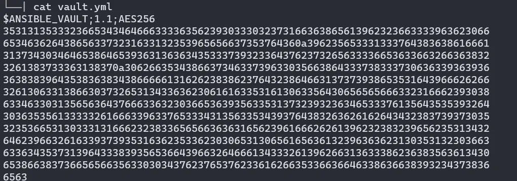 All the contents are encrypted.