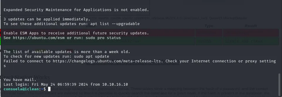 consuela’s ssh access