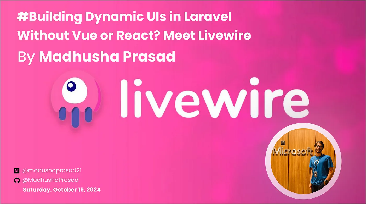 Building Dynamic UIs in Laravel Without Vue or React? Meet Livewire