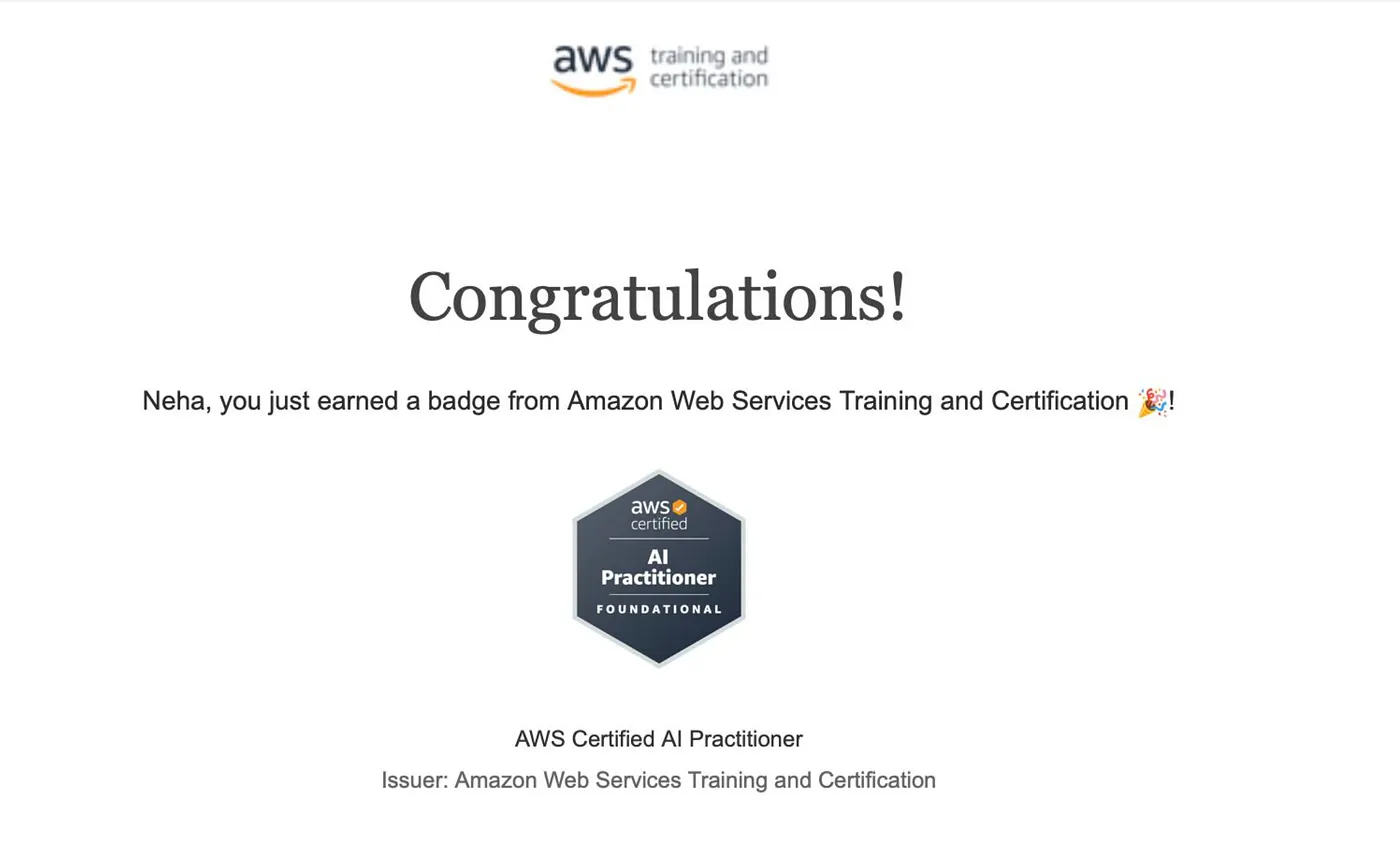 AWS GEN AI certification