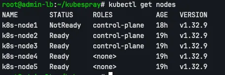 check NotReady status in k8s-node1