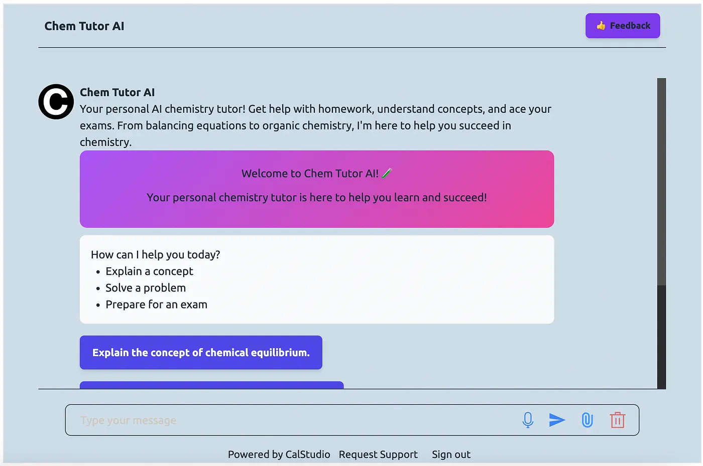 AI Tutor configuration with AI copilot