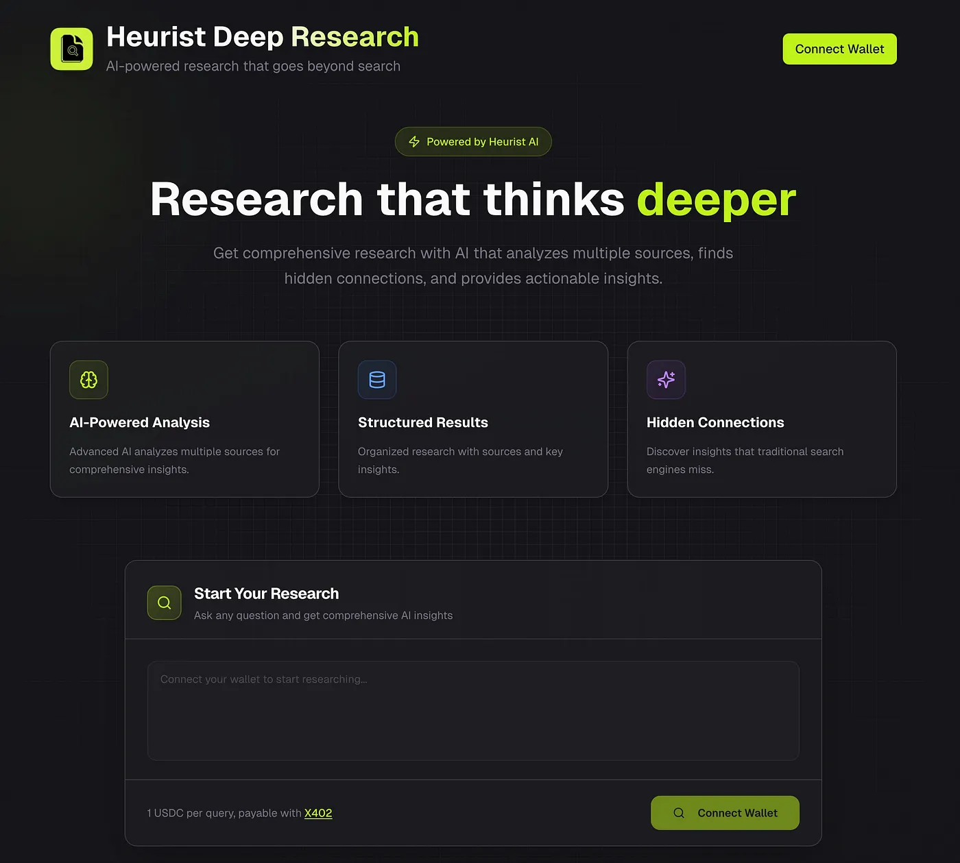 Research Platform Screenshot