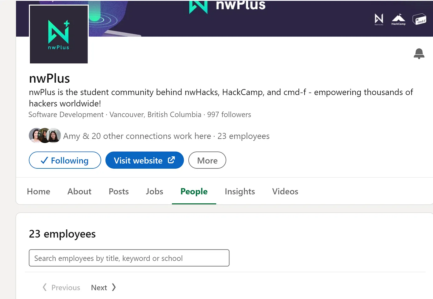 Example using the hackathon student club, nwPlus