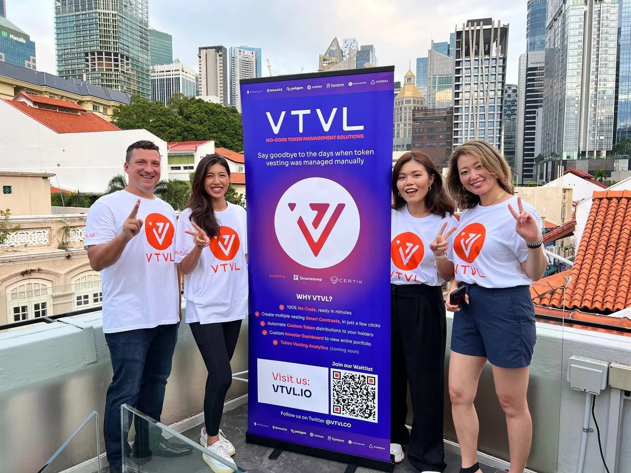 VTVL - Team picture at Token2049 Singapore