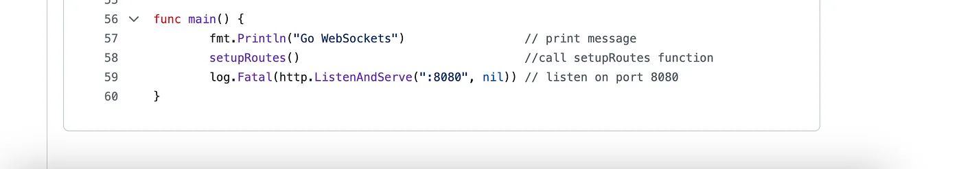 Setting up the HTTP server