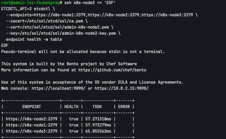 check etcd health in k8s-node1