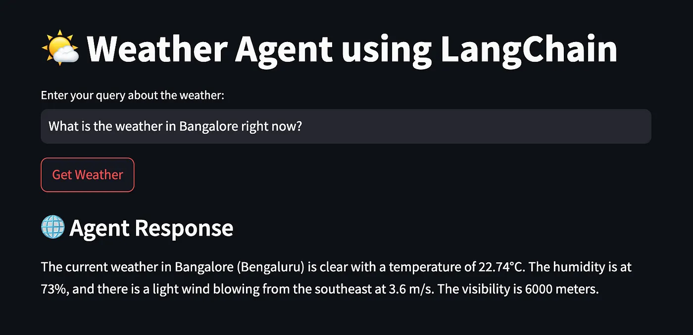 Screen with LLM response