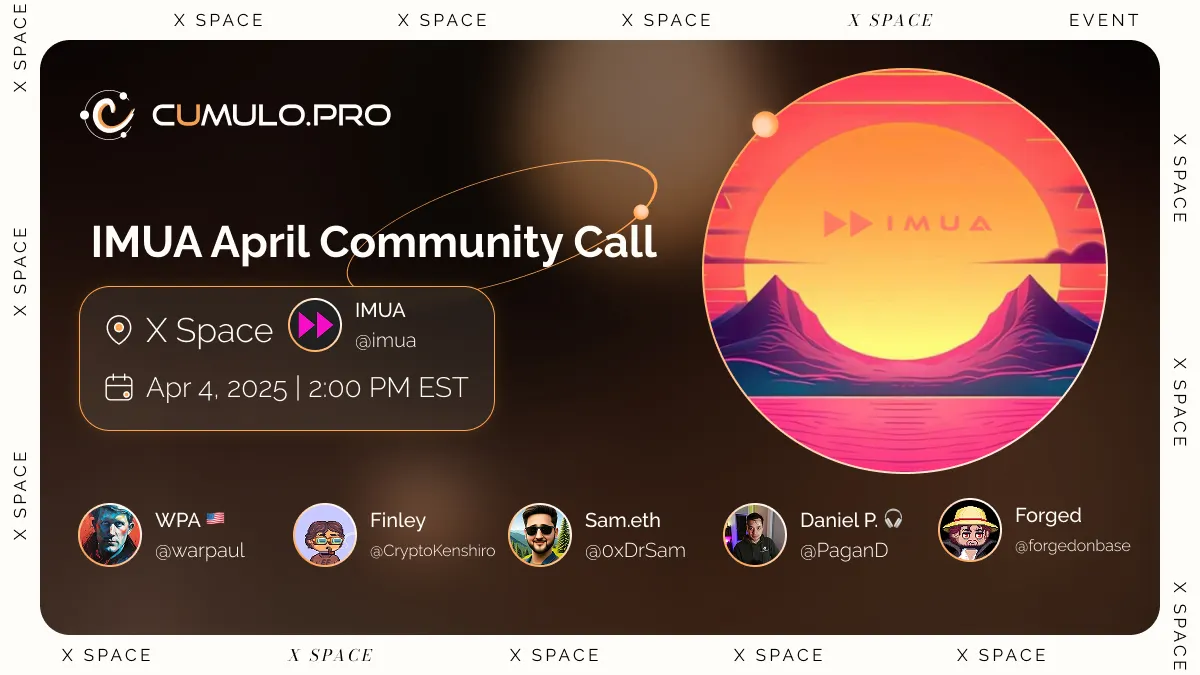 IMUA April Community Call
