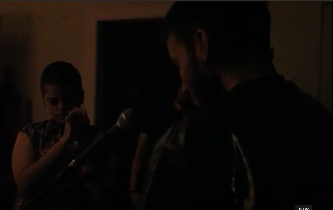 Lyel e EVOL improvisando ao acompanhamento de Mana Blua ao Piano