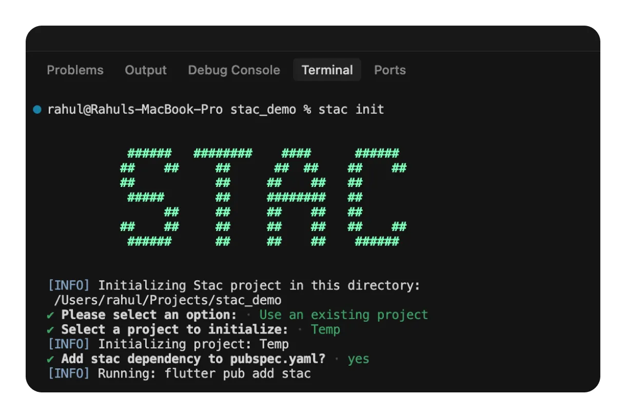 Stac CLI Interface