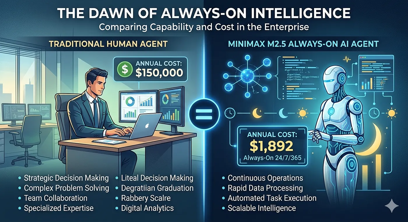 The $1,892 Agent: MiniMax M2.5 and the Dawn of Always-On Intelligence
