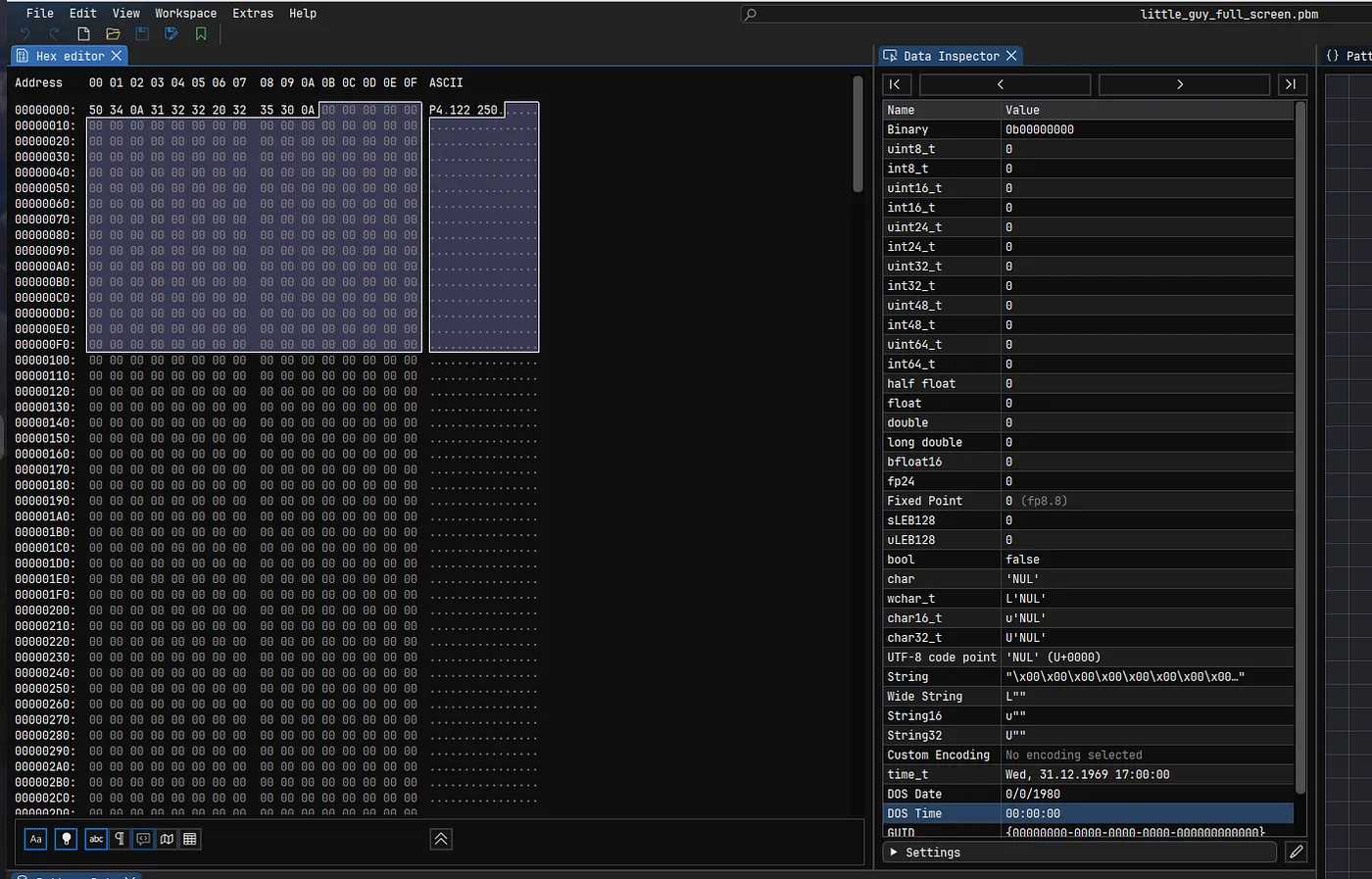 Imhex UI For Inspecting PBM Bytes